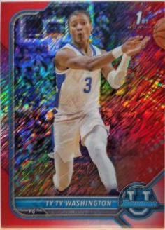 Ty Ty Washington [Chrome Red Shimmer Refractor] #22
