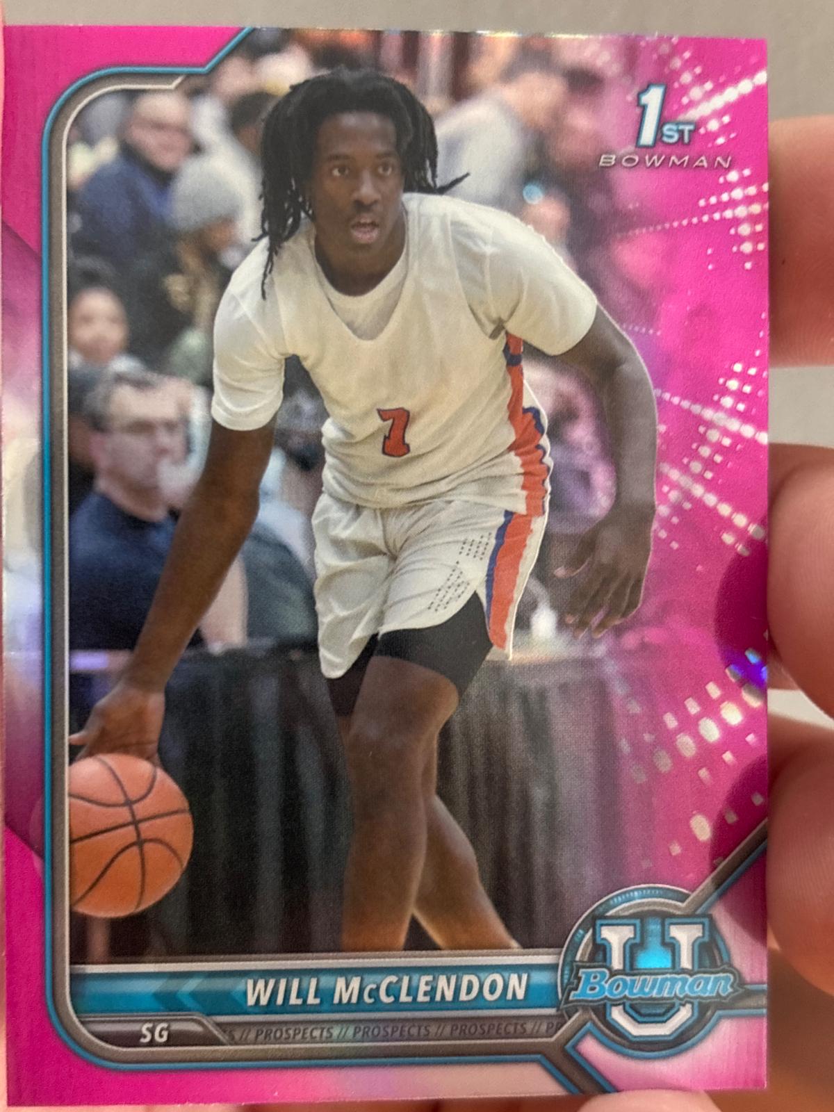 Will McClendon [Chrome Pink Refractor] #73