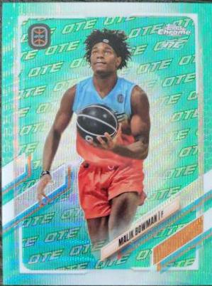 Malik Bowman [Aqua Refractor] #14