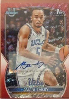Amari Bailey [Autograph Red Shimmer] #69