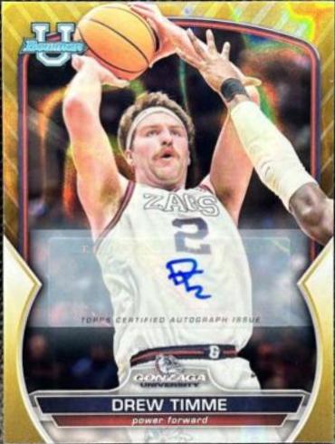 Drew Timme [Autograph Gold Lava] #61