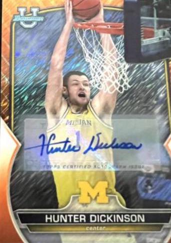 Hunter Dickinson [Autograph Orange Shimmer] #36