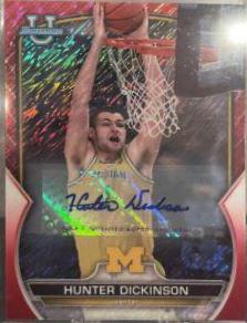 Hunter Dickinson [Autograph Red Shimmer] #36