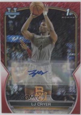 LJ Cryer [Autograph Red Shimmer] #87