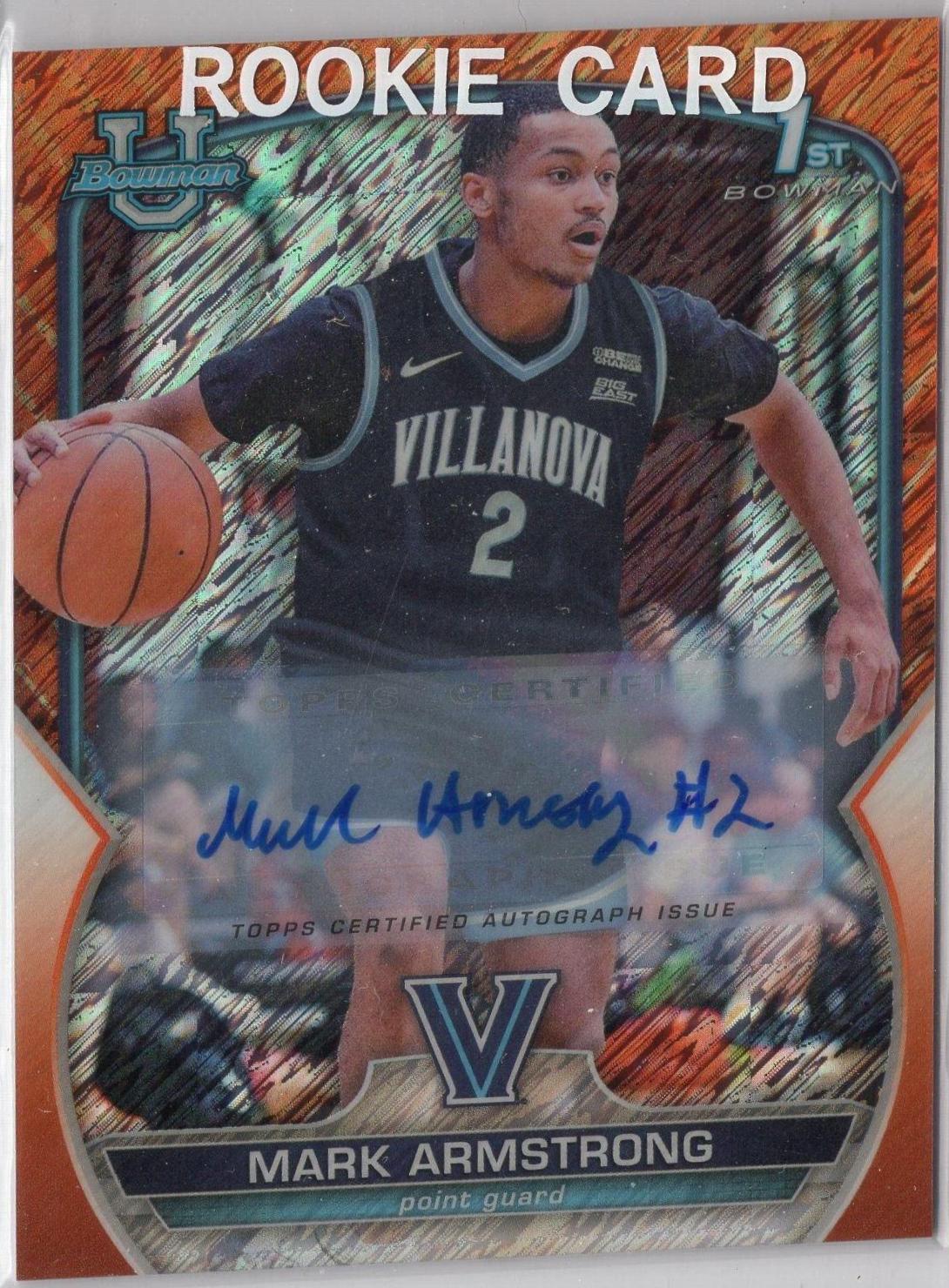 Mark Armstrong [Autograph Orange Shimmer] #95