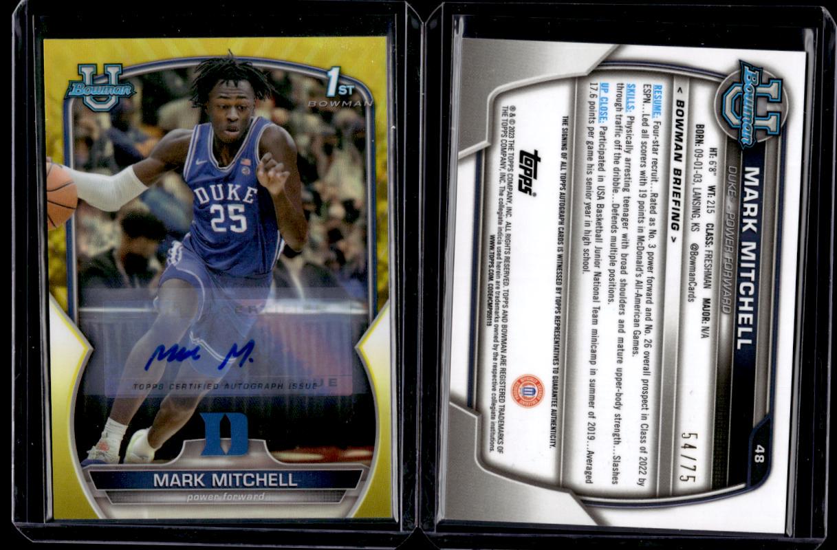 Mark Mitchell [Autograph Yellow] #48