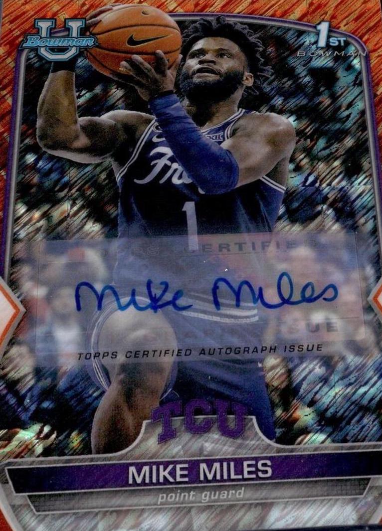 Mike Miles [Autograph Orange Shimmer] #88