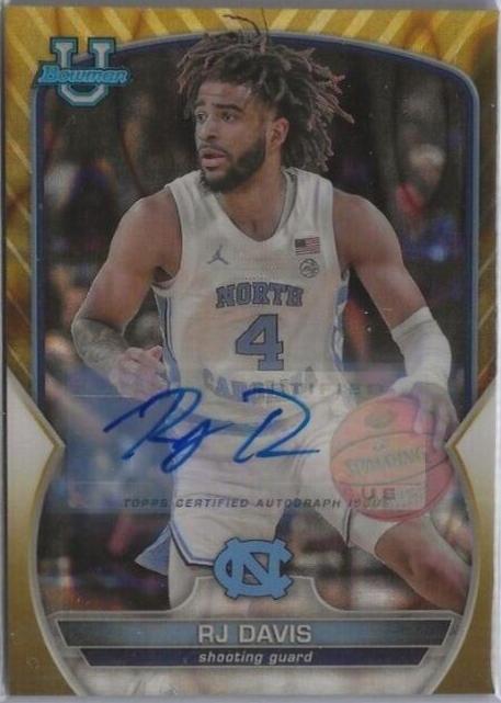 RJ Davis [Autograph Gold Lava] #10