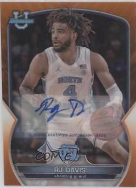 RJ Davis [Autograph Orange] #10