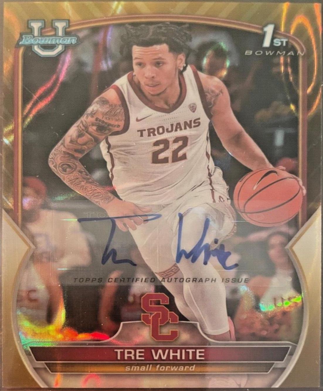 Tre White [Autograph Gold Lava] #32