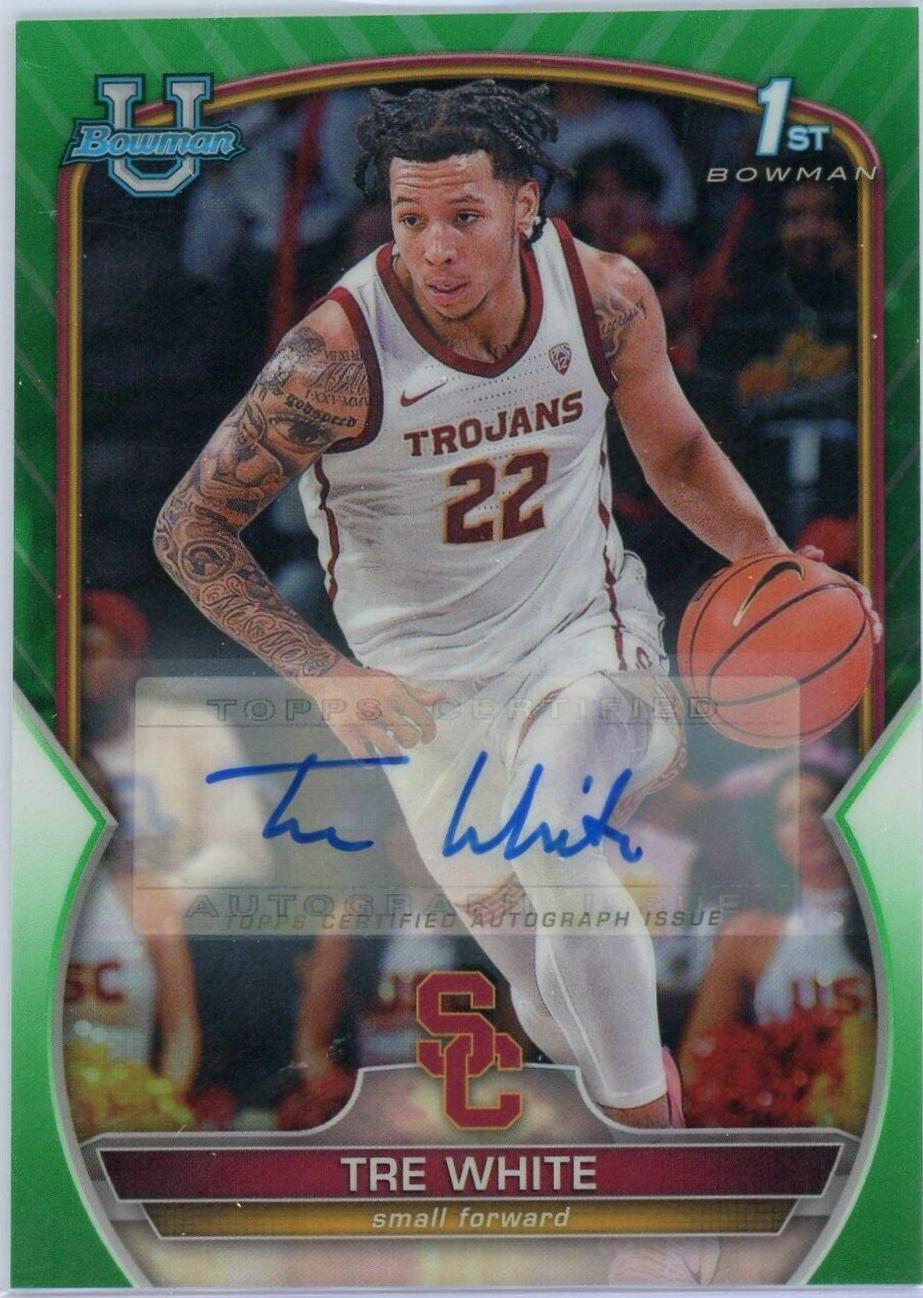 Tre White [Autograph Green] #32