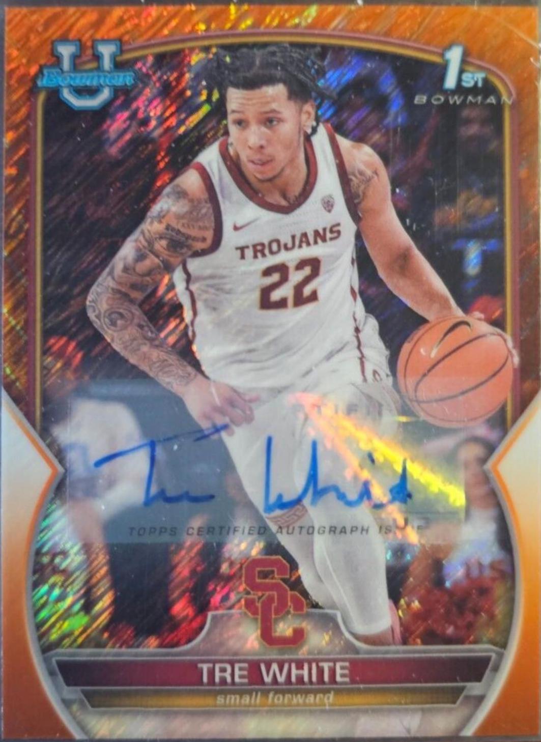 Tre White [Autograph Orange Shimmer] #32