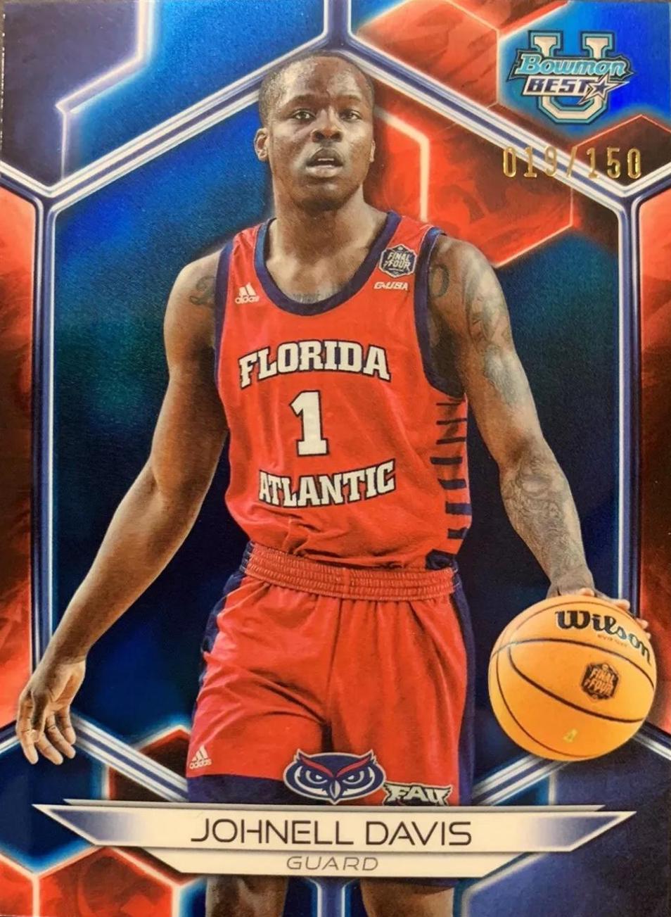 Johnell Davis [Blue Refractor] #15