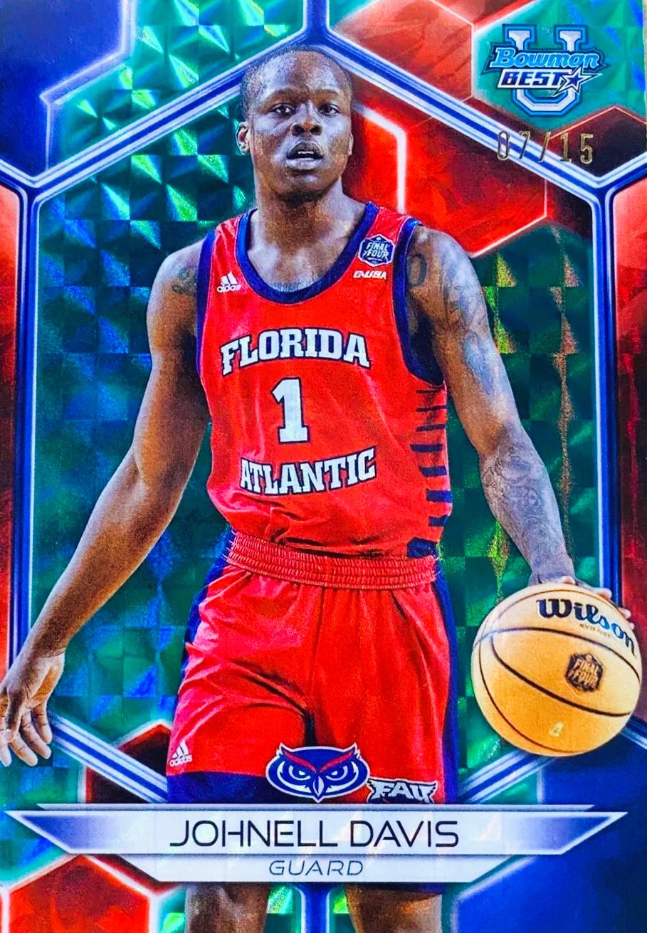 Johnell Davis [Geometric Teal Refractor] #15