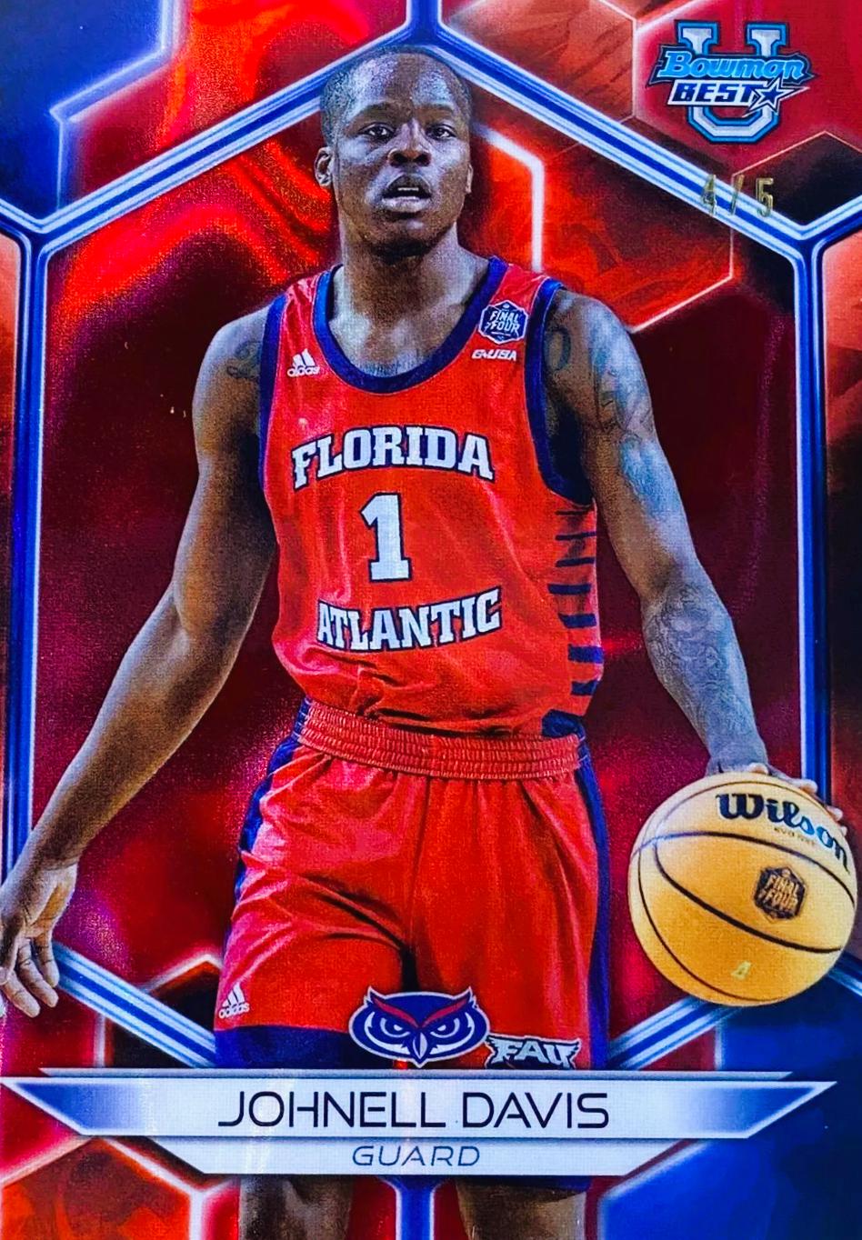 Johnell Davis [Red Lava Refractor] #15