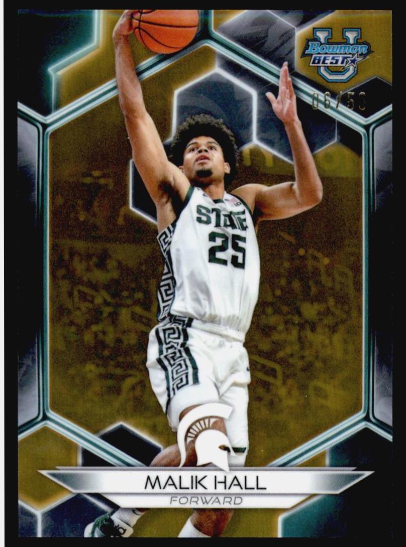 Malik Hall [Gold Refractor] #57