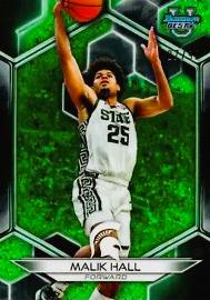 Malik Hall [Green Mini-Diamond Refractor] #57