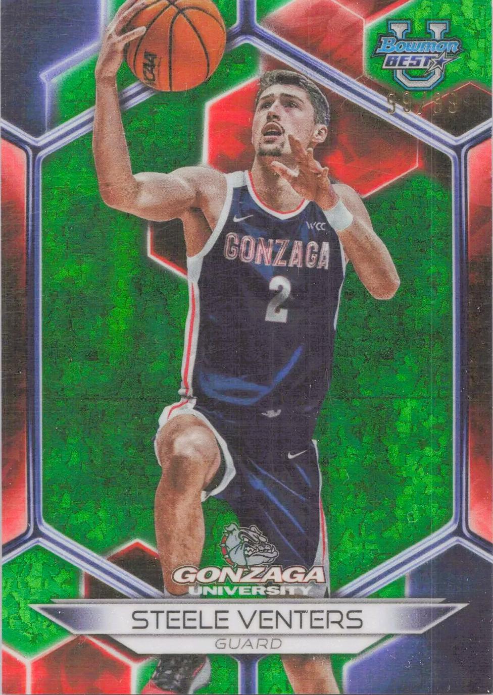 Steele Venters [Green Mini-Diamond Refractor] #23