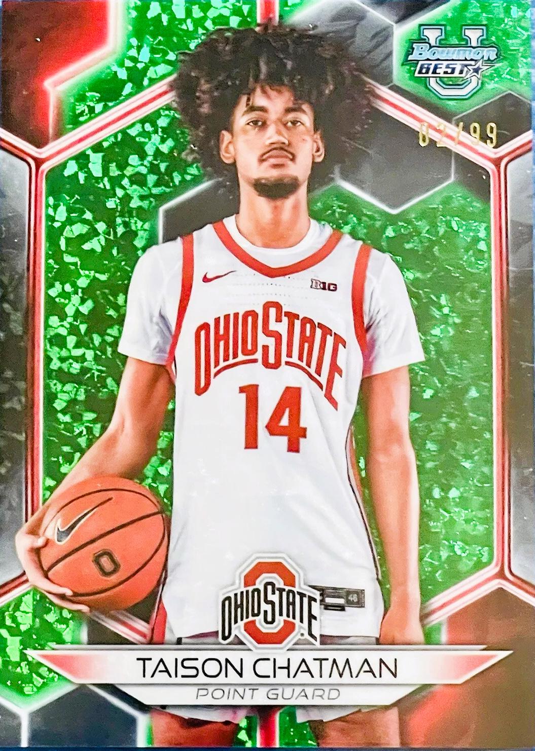Taison Chatman [Green Mini-Diamond Refractor] #65