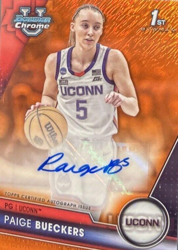 Paige Bueckers [Orange Shimmer] #BCPA-PB