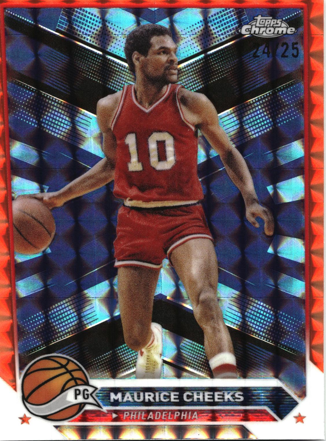 Maurice Cheeks [Orange Geometric] #34