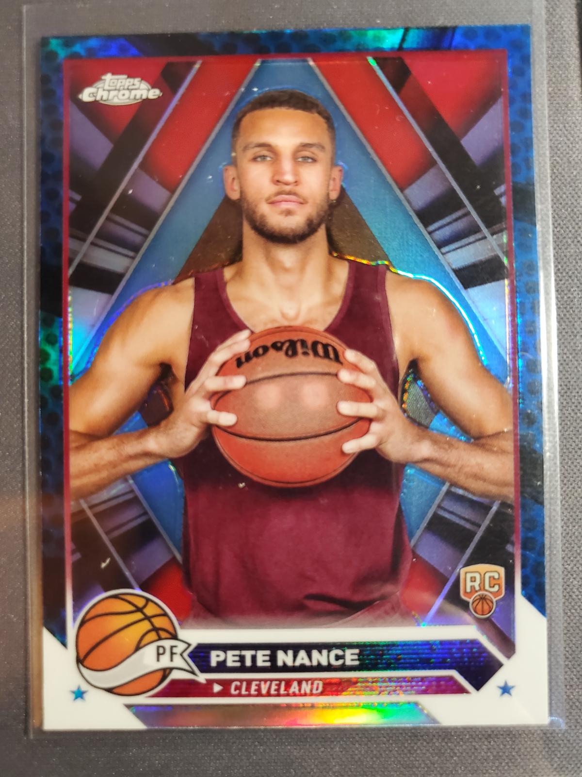 Pete Nance [Blue Basketball Refractor] #144