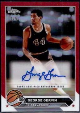 George Gervin [Red Refractor] #CG-GG