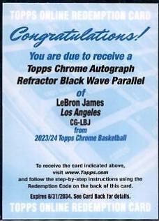 Lebron James [Black Wave Refractor] #CG-LBJ