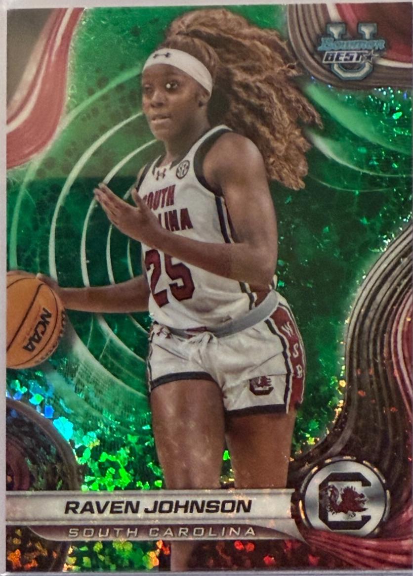 Raven Johnson [Green Mini-Diamond Refractor] #61