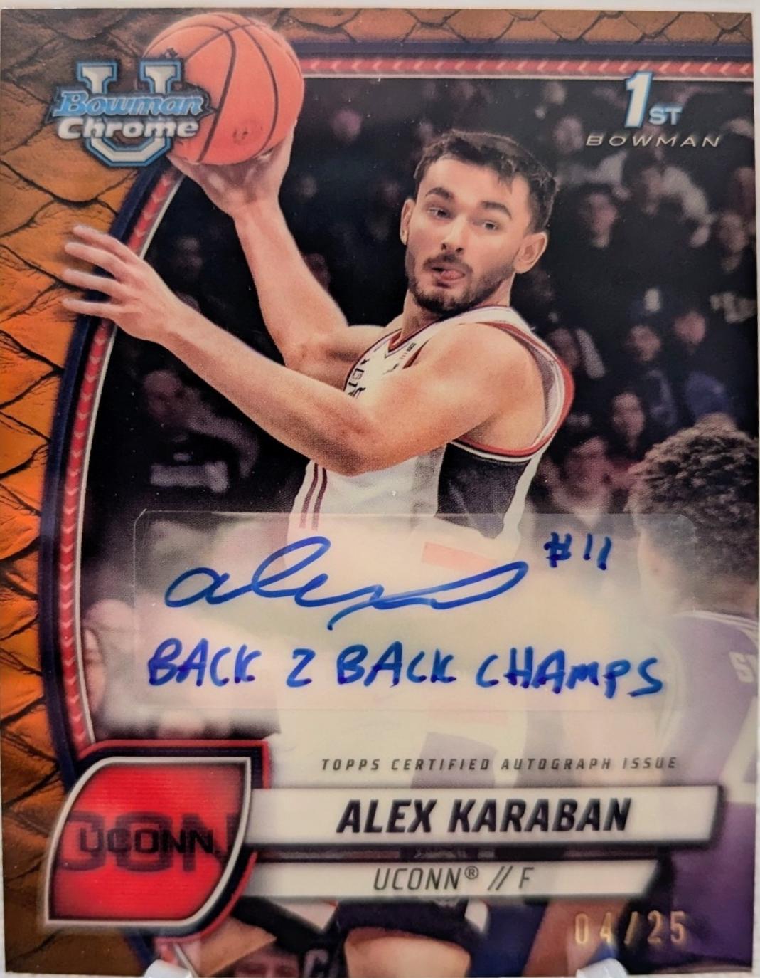 Alex Karaban [Reptilian Orange Refractor Autograph] #100