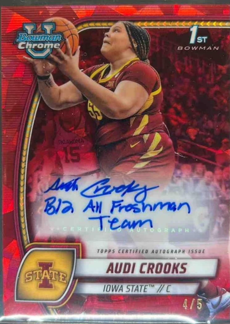 Audi Crooks [Red Refractor Autograph] #9