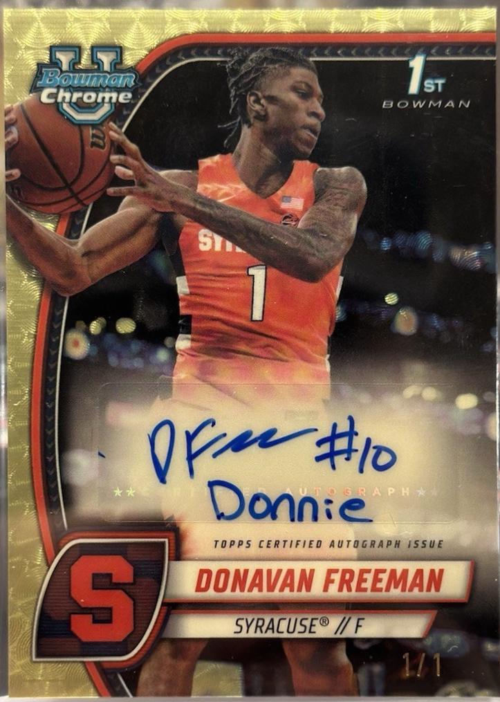 Donavan Freeman [Superfractor Autograph] #21