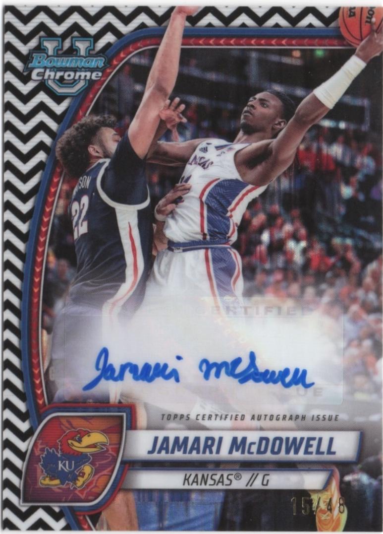 Jamari McDowell [Black White Refractor Autograph] #81