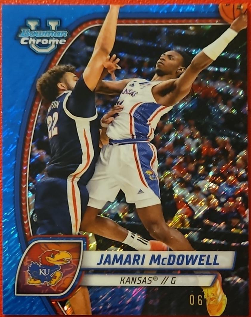 Jamari McDowell [Blue Shimmer Refractor] #81