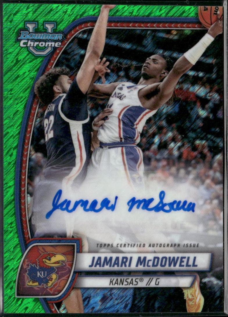 Jamari McDowell [Green Shimmer Refractor Autograph] #81