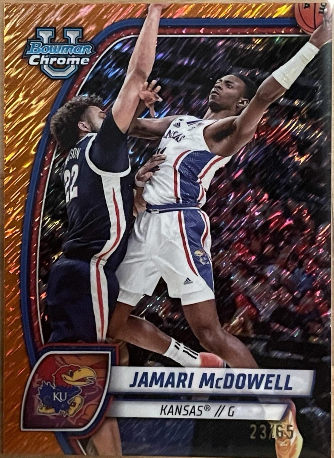 Jamari McDowell [Orange Shimmer Refractor Autograph] #81
