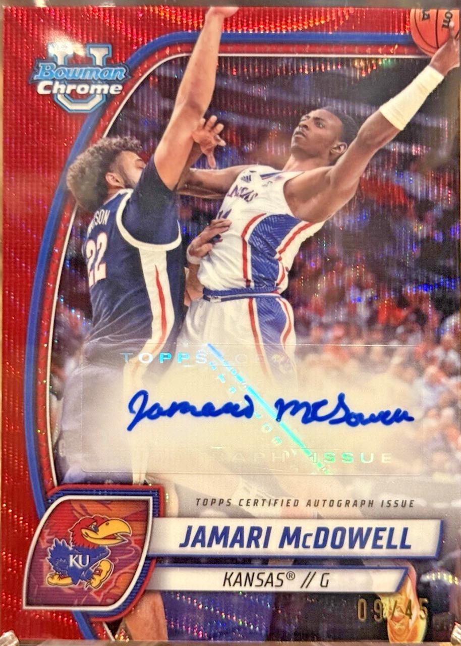Jamari McDowell [Red Wave Refractor Autograph] #81