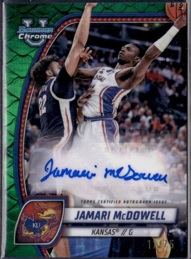 Jamari McDowell [Reptilian Green Refractor Autograph] #81
