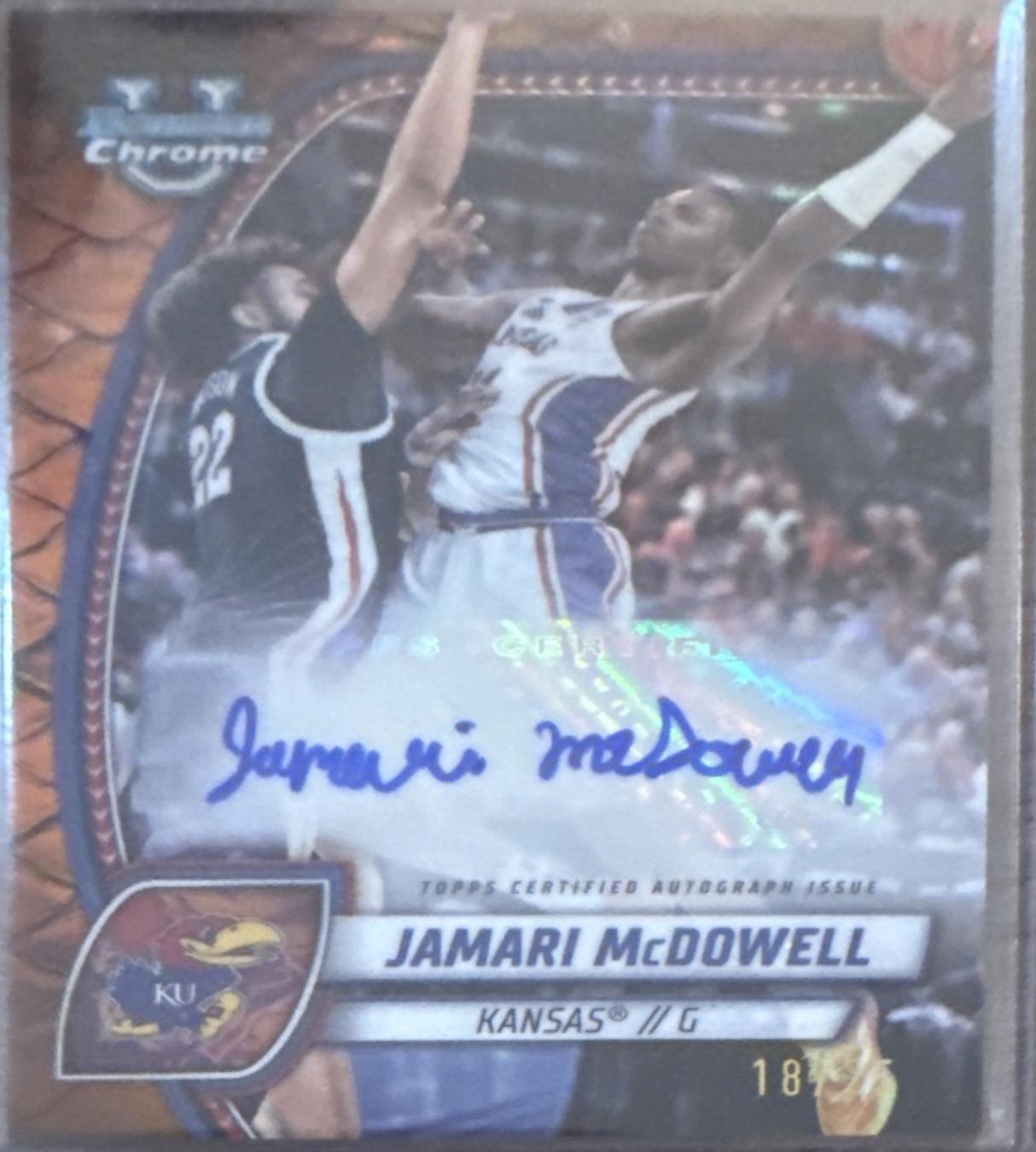 Jamari McDowell [Reptilian Orange Refractor Autograph] #81