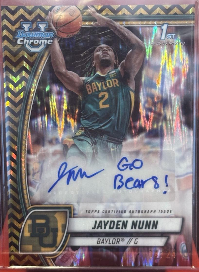 Jayden Nunn [Black Gold Refractor Autograph] #30