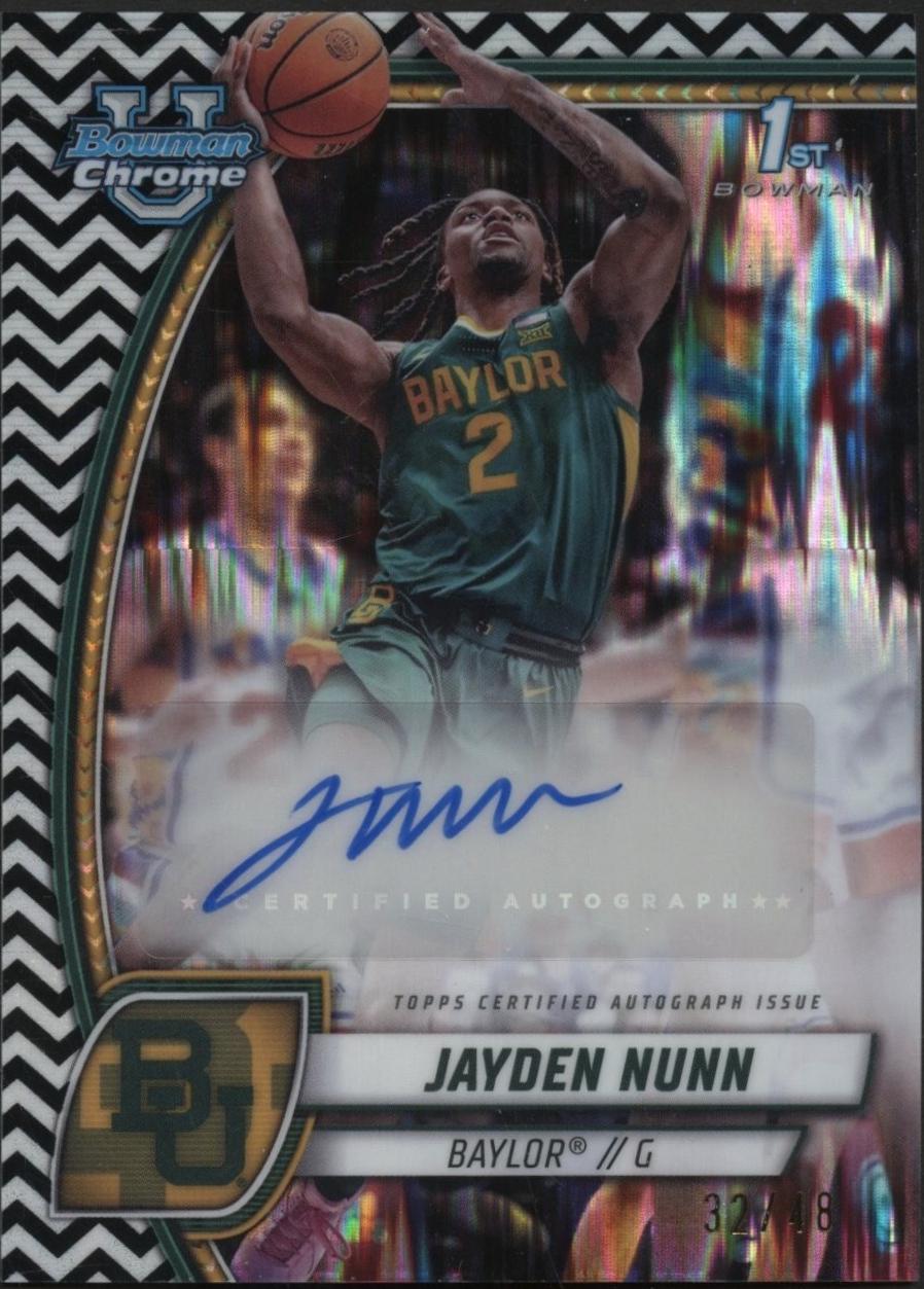 Jayden Nunn [Black White Refractor Autograph] #30