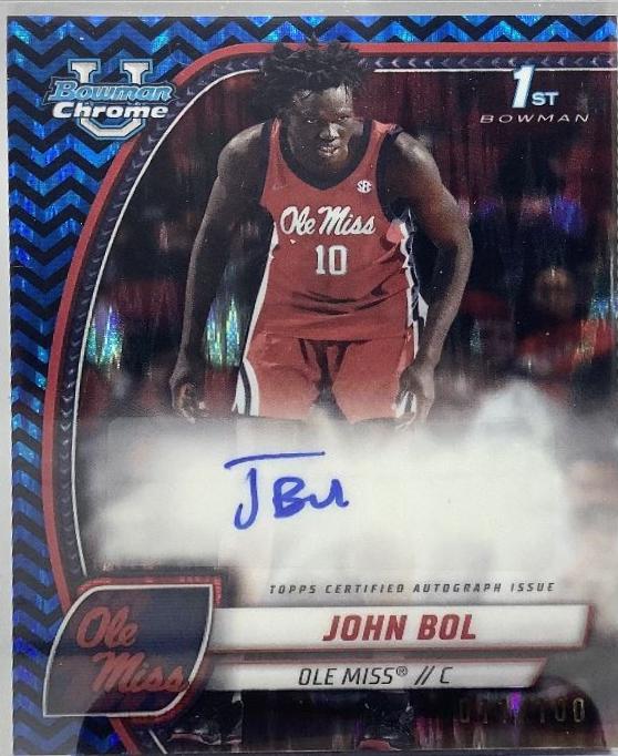 John Bol [Black Blue Refractor Autograph] #31