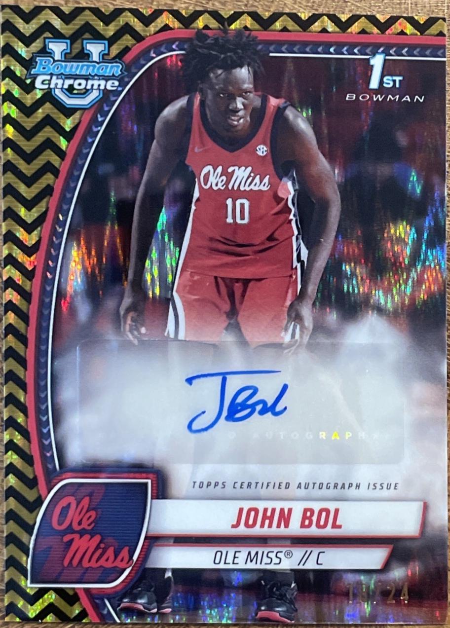 John Bol [Black Gold Refractor Autograph] #31