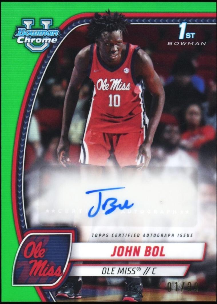 John Bol [Green Refractor Autograph] #31
