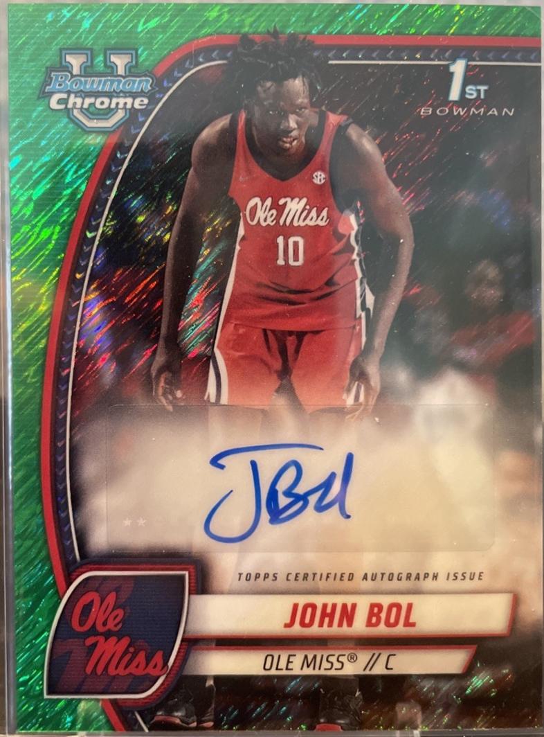 John Bol [Green Shimmer Refractor Autograph] #31