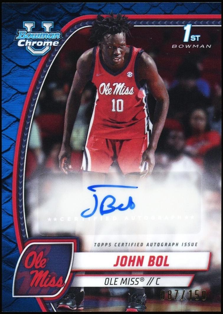 John Bol [Reptilian Blue Refractor Autograph] #31