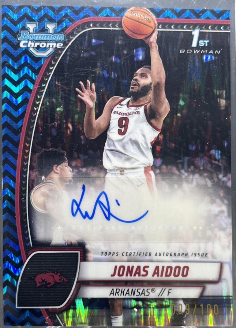 Jonas Aidoo [Black Blue Refractor Autograph] #32