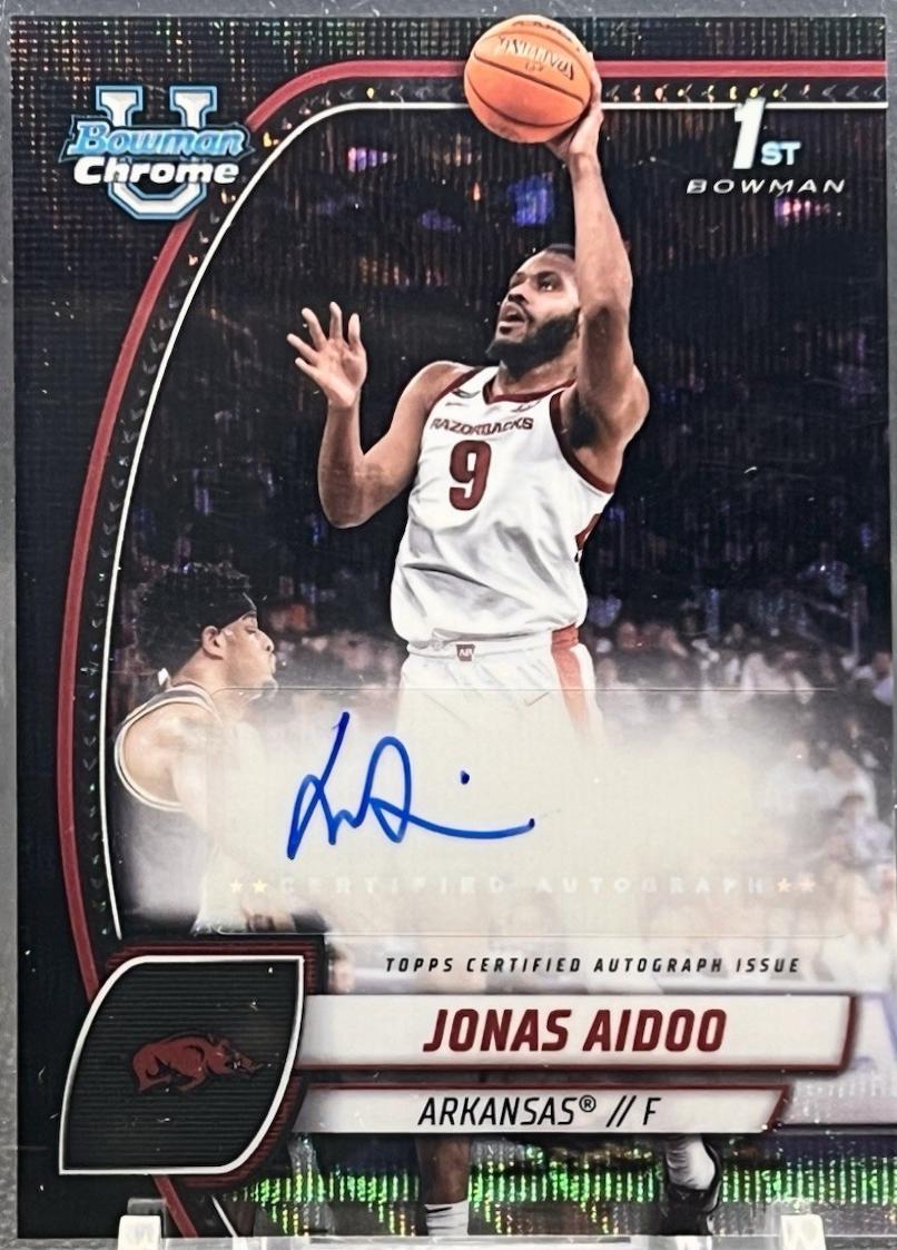 Jonas Aidoo [Black Wave Refractor Autograph] #32