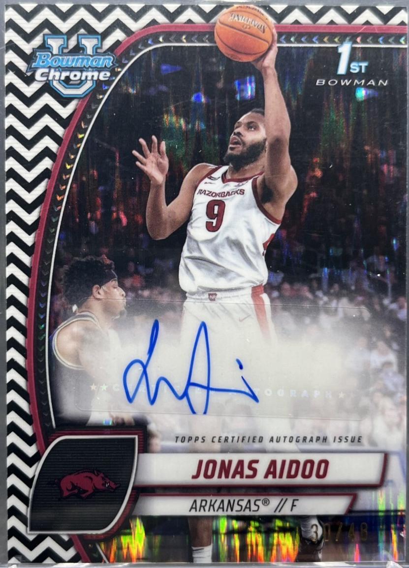 Jonas Aidoo [Black White Refractor Autograph] #32