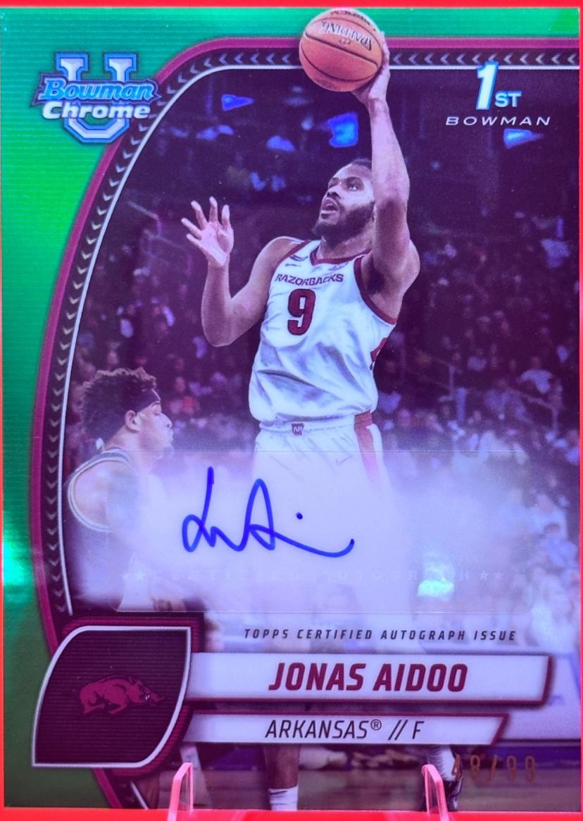 Jonas Aidoo [Green Refractor Autograph] #32